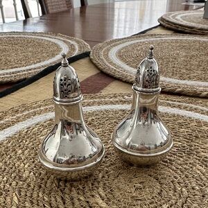 Vintage Wallace Sterling Silver Salt and Pepper Shakers